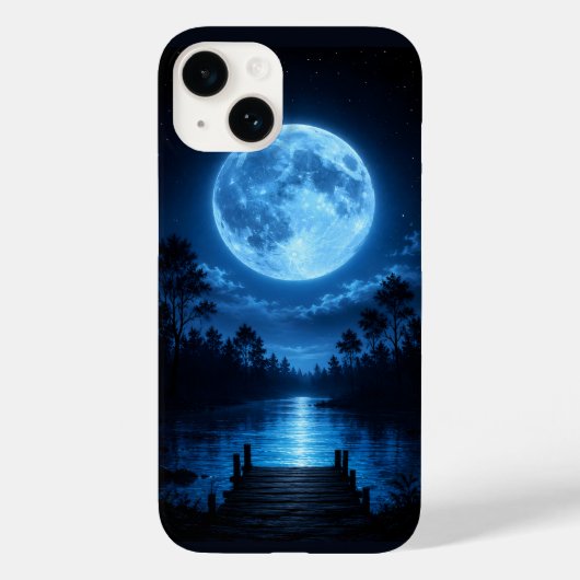 Hemelse Bosreflectie in Maanlicht Esthetiek Case-Mate iPhone Case (Achterkant)
