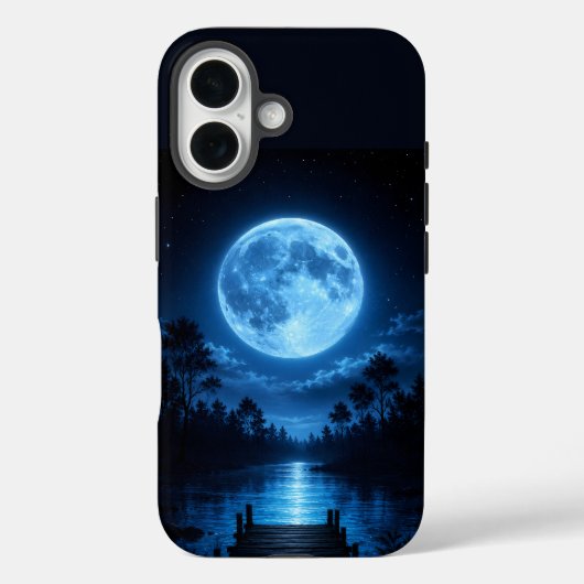 Hemelse Bosreflectie in Maanlicht Esthetiek Case-Mate iPhone Case (Achterkant)