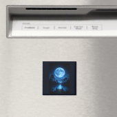 Hemelse Bosreflectie in Maanlicht Esthetiek Magneet (Insitu (Vaatwasser))
