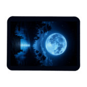 Hemelse Bosreflectie onder Maanlicht Esthetiek Magneet (Horizontaal)