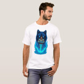Hemelse botanische kunst hand-getextureerde maan e t-shirt (Voorkant volledig)