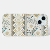 Hemelse Botanische Volkskunst Naadloos Patroon Case-Mate iPhone Case (Achterkant (horizontaal))