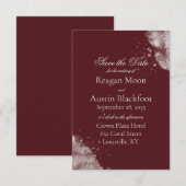 Hemelse Bourgondië Starlight Save the Date (Voorkant / Achterkant)