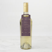 Hemelse Bourgondische gouden bruiloft fles hanger  (Op fles)
