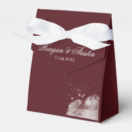 Hemelse Bourgondische Sterrenlicht Favor Dozen Bedankdoosjes