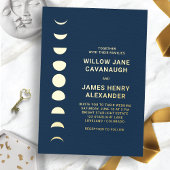 Hemelse bruiloft folie uitnodiging