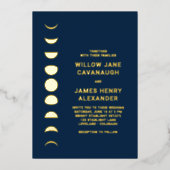 Hemelse bruiloft folie uitnodiging (Voorkant)