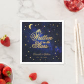 Hemelse bruiloft geschreven in The Stars Blue & Go Servet (Insitu)