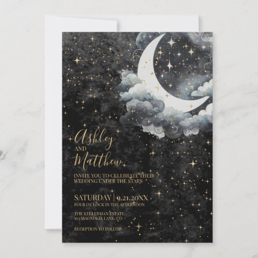 Hemelse bruiloft kaart (Voorkant)