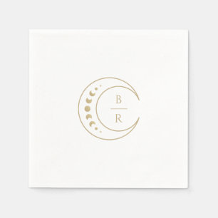 Hemelse bruiloft papier servet