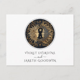 Hemelse bruiloft RSVP Briefkaart