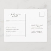 Hemelse bruiloft RSVP Briefkaart (Achterkant)