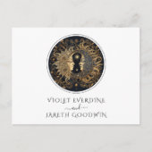 Hemelse bruiloft RSVP Briefkaart (Voorkant)