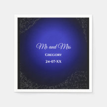 Hemelse bruiloft Volle Maan & Sterren Midnight bla