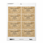 Hemelse bruiloft zon en maan ontwerp etiket (Full Sheet)