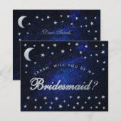 Hemelse Budget Sterrennacht Bruidsmeisje Voorstel  (Voorkant / Achterkant)