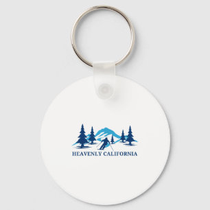 Hemelse Californische skioord bergen Sleutelhanger