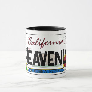 Hemelse Californische vlagkenteken mok