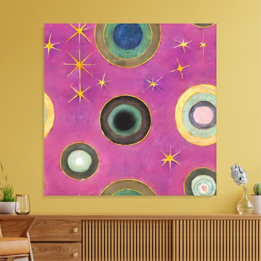 Hemelse Cartografie: Visionaire Kosmos Canvas Afdruk (Insitu (Woonkamer))