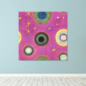 Hemelse Cartografie: Visionaire Kosmos Canvas Afdruk (Insitu (Houten vloer))