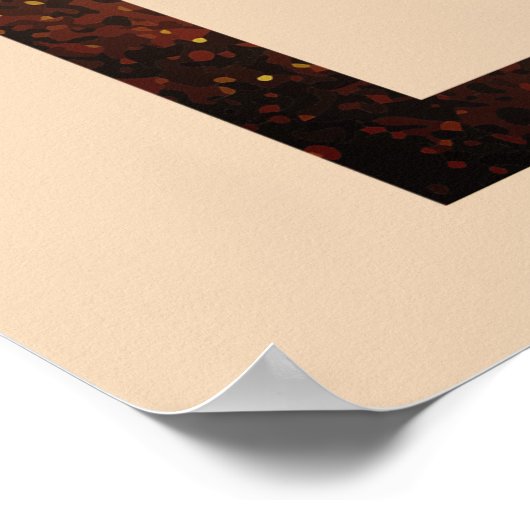 Hemelse Champagne Gouden Zon Maan Sterren Huwelijk Poster (Hoek)