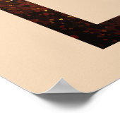 Hemelse Champagne Gouden Zon Maan Sterren Huwelijk Poster (Hoek)