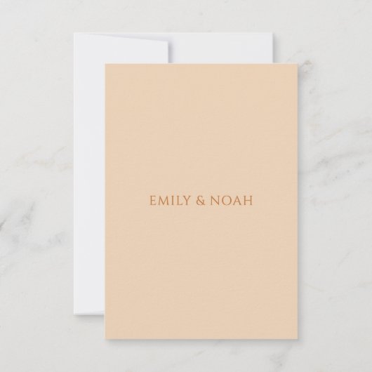 Hemelse Champagne Gouden Zon Maan Sterren Huwelijk RSVP Kaartje (Achterkant)