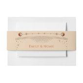 Hemelse Champagne Gouden Zon Maan Sterren Huwelijk Uitnodigingen Wikkel (Voorkant Voorbeeld)