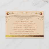 Hemelse Champagne Sun Moon Stars Accommodatie Informatiekaartje (Voorkant)