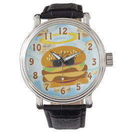 hemelse cheeseburger horloge