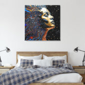 "Hemelse Cognitie" – Een Surrealistisch Portret Canvas Afdruk (Insitu (Slaapkamer))