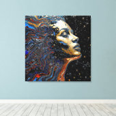 "Hemelse Cognitie" – Een Surrealistisch Portret Canvas Afdruk (Insitu (Houten vloer))