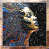 "Hemelse Cognitie" – Een Surrealistisch Portret Raamsticker (Vel 2)