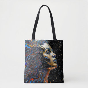 "Hemelse Cognitie" – Een Surrealistisch Portret Tote Bag