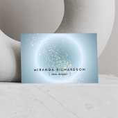 Hemelse Confetti Gloed Blauw Visitekaartje