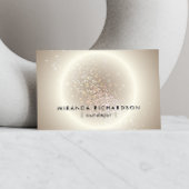 Hemelse Confetti Gloed Goud Visitekaartje