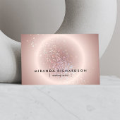 Hemelse Confetti Gloed Roze Visitekaartje