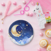 Hemelse Constellaties Jongen Baby shower Papieren Bordje (Feest)