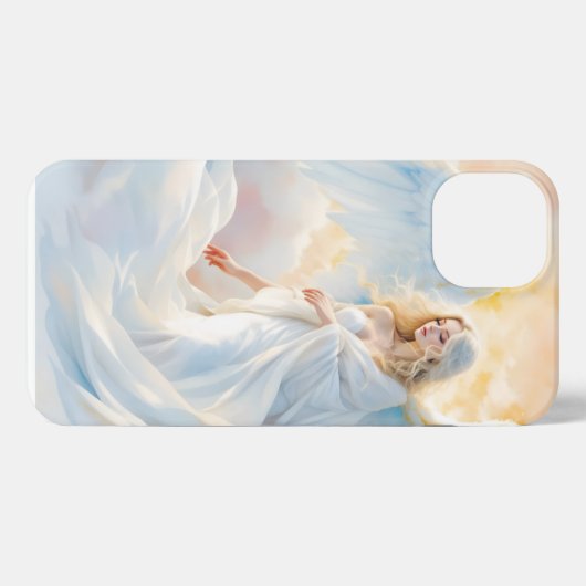 Hemelse Dageraad – Engel van Vrede en Licht iPhone Hoesje (Achterkant horizontaal)