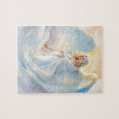 Hemelse Dageraad – Engel van Vrede en Licht Legpuzzel (Horizontaal)