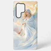 Hemelse Dageraad – Engel van Vrede en Licht Samsung Galaxy Hoesje (Achterkant)