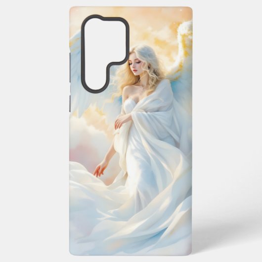 Hemelse Dageraad – Engel van Vrede en Licht Samsung Galaxy Hoesje (Achterkant)