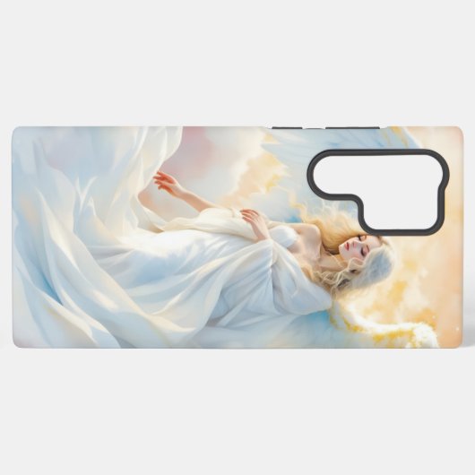 Hemelse Dageraad – Engel van Vrede en Licht Samsung Galaxy Hoesje (Achterkant horizontaal)