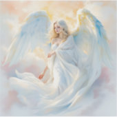 Hemelse Dageraad – Engel van Vrede en Licht Sticker (Voorkant)