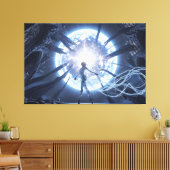 Hemelse Danser in de Verwoeste Kathedraal Canvas Afdruk (Insitu (Woonkamer))