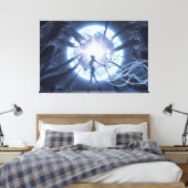 Hemelse Danser in de Verwoeste Kathedraal Canvas Afdruk (Insitu (Slaapkamer))