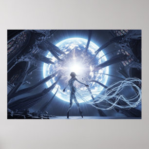 Hemelse Danser in de Verwoeste Kathedraal Poster