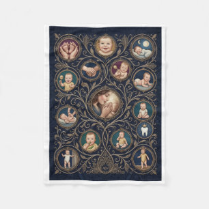 Hemelse Dierenriem Alchemistische Cirkel Magie Ico Fleece Deken