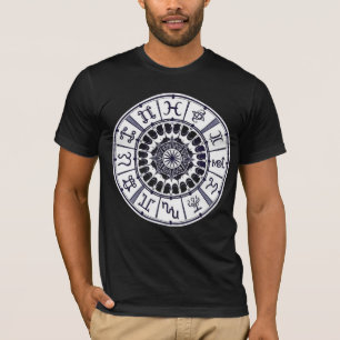 Hemelse Dierenriem Tekens Wiel Mandala Grafische K T-shirt