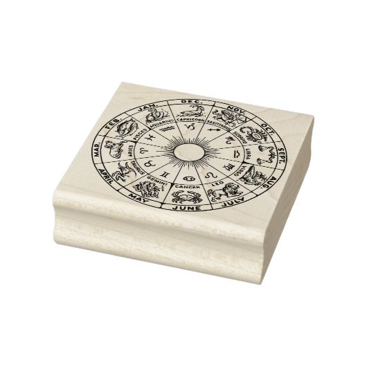 Hemelse Dierenriem Wiel Grafiek #1 Rubberstempel (Stempel)